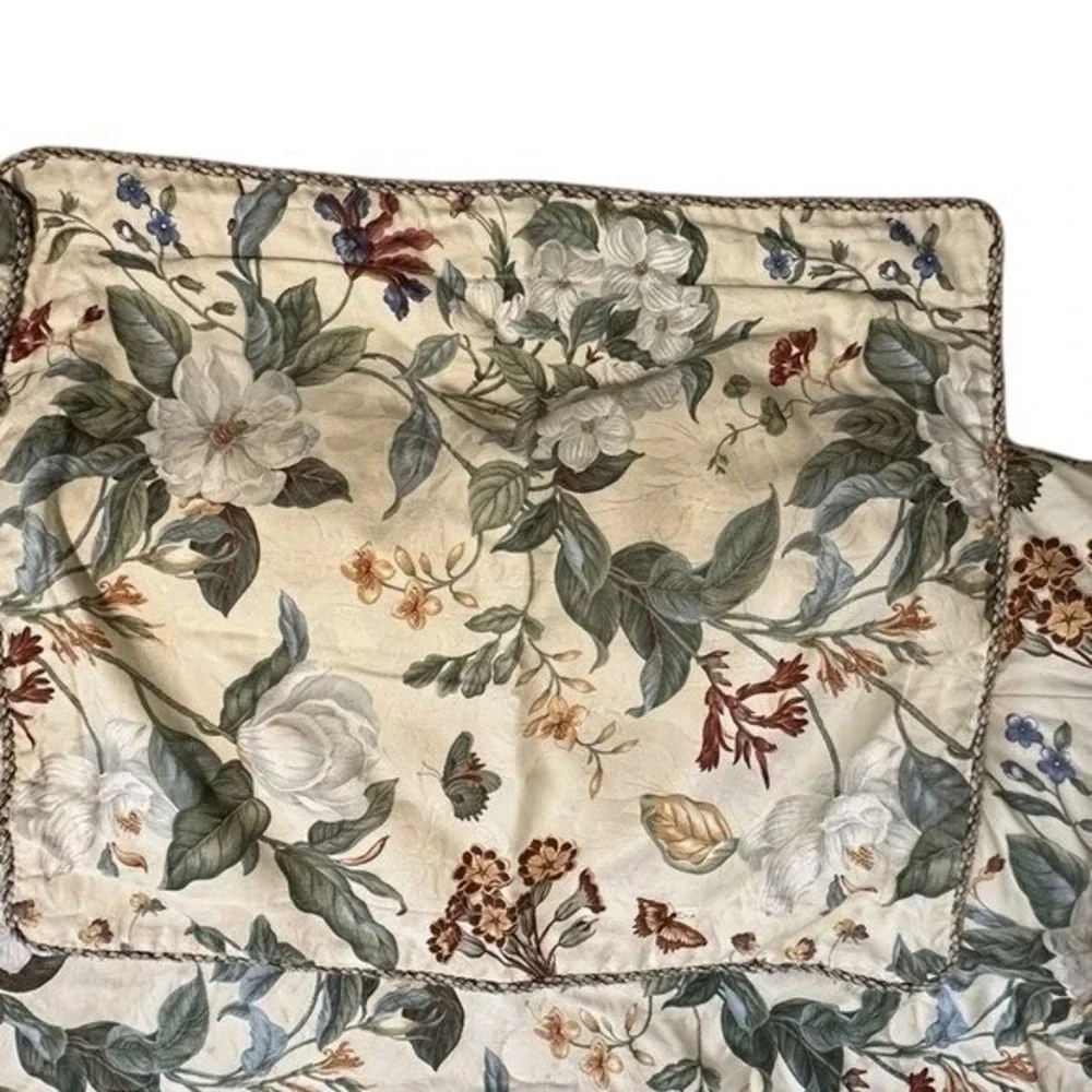Williamburg‎ Magnolia Floral Comforter Twin 66X85 Botanical Cottagecore Bedding